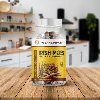 Irishmoss, Bladderwrack, and Burdock Root Capsules
